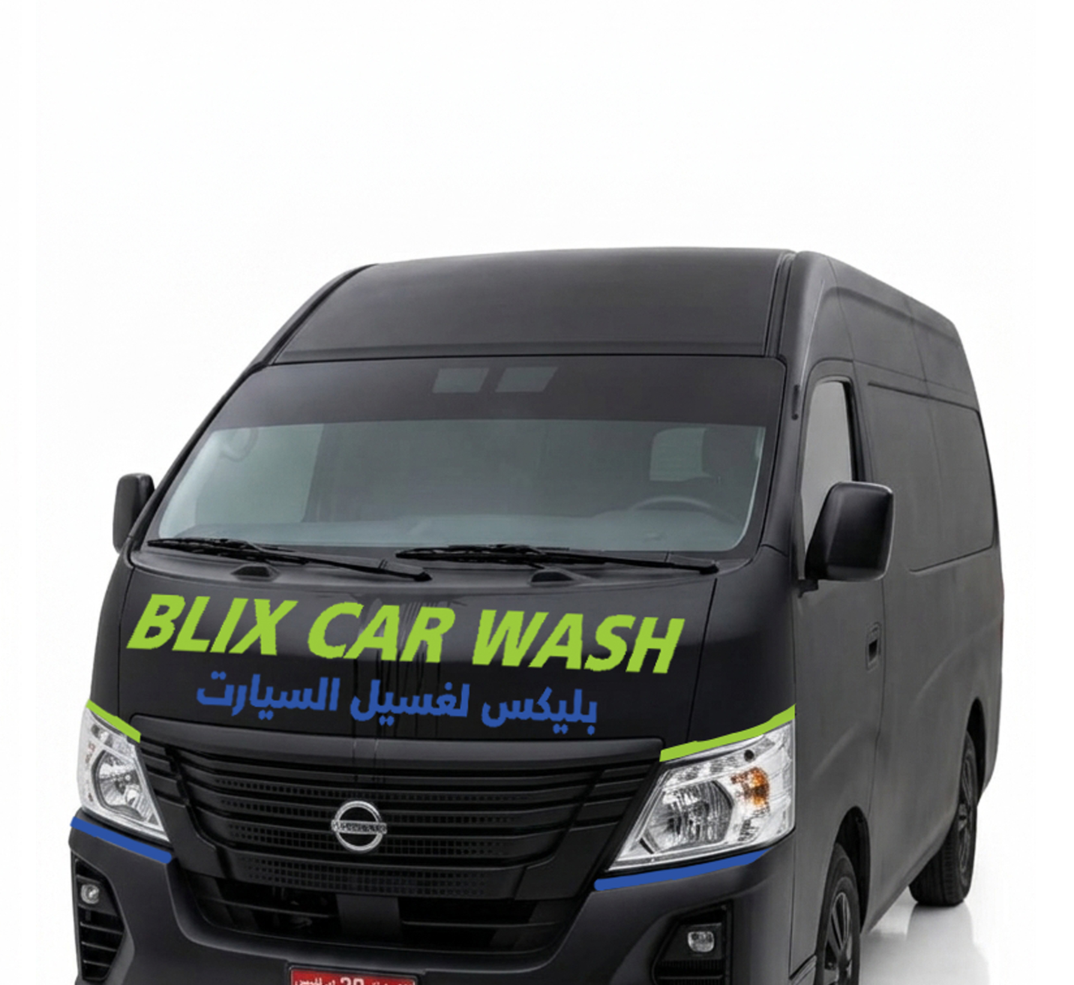 BLIX branded mobile car wash van